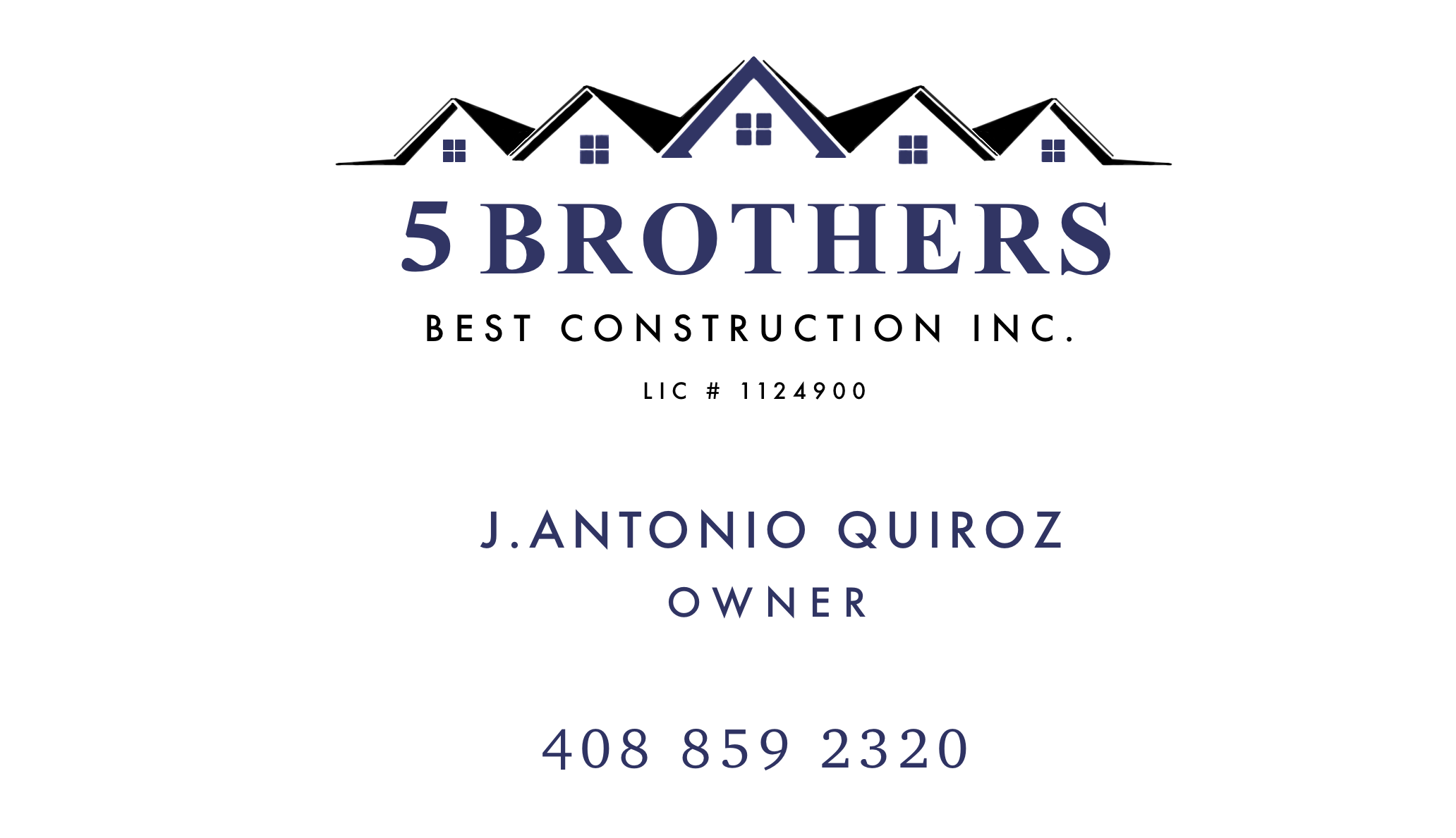 5 Brothers Best Construction logo